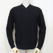 THE FLAT HEAD Club Label COTTON KNIT V NECK CL-KT002画像
