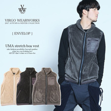 VIRGO UMA stretch boa vest VG-JKT-178画像