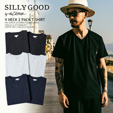 SILLY GOOD V NECK 2PACK T-SHIRT S1G3-PTE02画像
