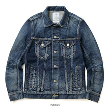 CRIMIE BORN FREE USED STRETCH SELVAGE DENIM JACKET C1G5-JK40画像