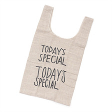 TODAY'S SPECIAL JUTE MINI MARCHE BAG BEIGE画像
