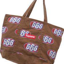 Supreme 666 Denim Tote BROWN画像