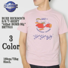 Buzz Rickson's S/S T-SHIRT "442nd BOMB SQ." BR77813画像