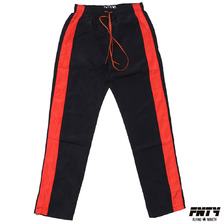 FNTY - Flying Ninety SIDELINE TRACK PANTS BLACKxORANGE画像