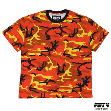 FNTY - Flying Ninety CAMO OVERSIZE TEE ORANGE画像