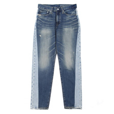 HYSTERIC GLAMOUR FEB加工デニム 8分丈テーパードPT 2172AP08画像