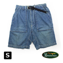 MANASTASH STRETCH HEMP DENIM BAIKER SHORTS 7146018画像