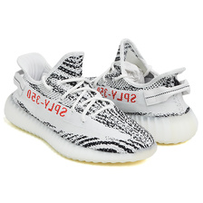 adidas YEEZY BOOST 350 V2''ZEBRA'' WHITE / CBLACK / RED CP9654画像
