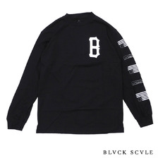 BLACK SCALE REPEAT REBEL L/S TEE BLACK BM17-GT12画像