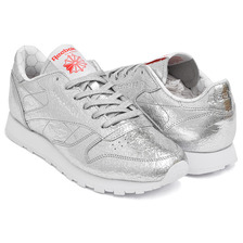 Reebok CL LTHR HD SILV / SNOWY GREY / RED / WHT BS5115画像