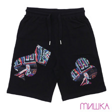 MISHKA NEON CARDS SHORT BLACK MSS170837画像