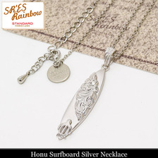 SR'ES Rainbow STANDARD Honu Surfboard Silver Necklace ACS01040画像