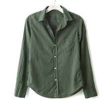 Frank & Eileen BARRY COTTON VOILE -ARMY GREEN- 2610700160-065画像