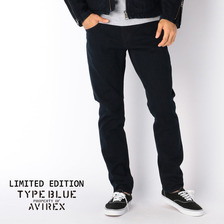AVIREX TYPE BLUE DENIM 5POCKET PANTS 6176106画像