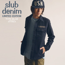 AVIREX TYPE BLUE DENIM JACKET SHIRT 6175153画像