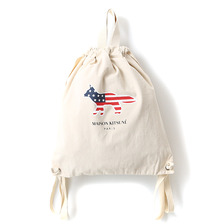 MAISON KITSUNE CANVAS BACKPACK AMERICA KUX8760画像