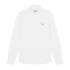 MAISON KITSUNE OXFORD TRICOLOR FOX PATCH CLASSIC SHIRT BD KMH2750画像