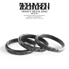Zephyren TRINITY METAL RING -BLACK-画像