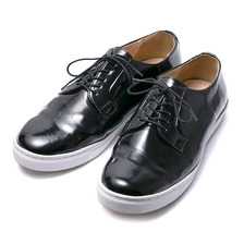 CRIMIE FAKE LEATHER POSTMAN SNEAKER (BLACK&times;WHITE) C1G3-SB02画像
