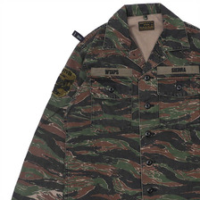 WTAPS BUDS LS 02 SHIRT.COTTON.TWILL.TIGER STRIPE 171GWDT-SHM01S画像