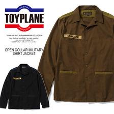 TOYPLANE OPEN COLLAR MILITARY SHIRT JACKET TP17-FSH01画像