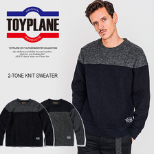 TOYPLANE 2-TONE KNIT SWEATER TP17-FKN01画像