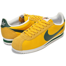 NIKE CLASSIC CORTEZ NYLON PREM "OREGON" yellow ochere/gorge green-sail 876873-700画像