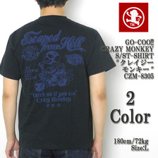 GO-COO!! CRAZY MONKEY S/ST-SHIRT "クレイジーモンキー" CZM-8305画像