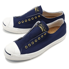 CONVERSE JACK PURCELL TARTANLABEL SLIP NAVY 32263185画像