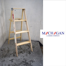 MICHIGAN LADDER ウッドラダー 4段 110004画像