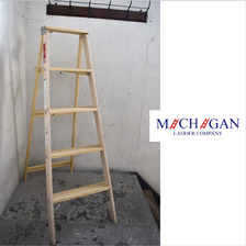 MICHIGAN LADDER ウッドラダー 5段 110005画像