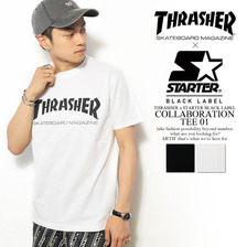 THRASHER &times; STARTER BLACK LABEL COLLABORATION TEE 01 THSR-SST01画像