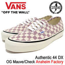 VANS Authentic 44 DX OG Mauve/Check Anaheim Factory VN-0A38ENOAO画像