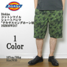 Dickies コットンツイル ショートパンツ "テキサスロングホーン柄" 162M40WD17画像