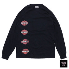 Maybe Today NYC Motorbike Club L/S Tee  BLACK画像