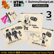HTML ZERO3 &times; 銀魂 &times; Swimmy Design Lab Funny Pouch ACS213画像