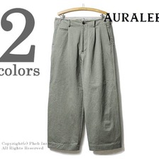 AURALEE WASHED FINX CHINO WIDE PANTS A7AP01CN画像