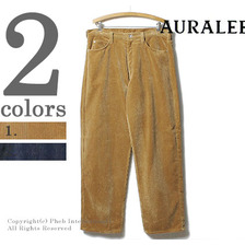 AURALEE WASHED CORDUROY 5P PANTS A7AP03FN画像