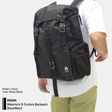 nixon Waterlock III Cordura Backpack Black/Black NC28121148画像