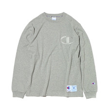Champion LONG SLEEVE T-SHIRT OXFORD GREY C3-L422-070画像