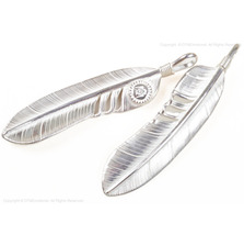 PEACE PT-F3L フェザーペンダントトップ 60mm画像