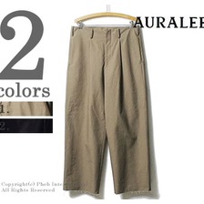 AURALEE HIGH COUNT CLOTH WIDE PANTS A7AP02BT画像