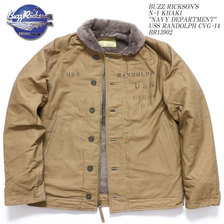 Buzz Rickson's N-1 KHAKI USS RANDOLPH CVG-14 BR13902画像