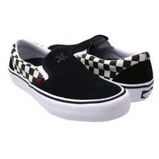 VANS &times; THRASHER SLIP-ON PRO (THRASHER)BLK/CHECKERBRD VN0A347VOJ6画像