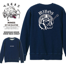 MINOS DENIM CREW NECK SWEAT MNQ6-SW04画像