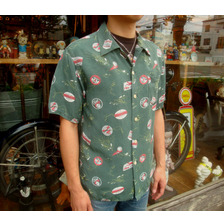 Cushman AIR LINE HAWAIIAN SHIRT 25500画像