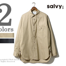salvy; HIGH COUNT BURBERRY LONG POINT SHIRT SV05-5017CM画像