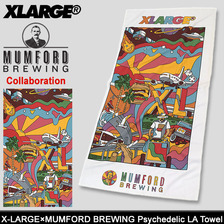 X-LARGE &times; MUMFORD BREWING Psychedelic LA Towel M17Z0101画像