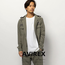 AVIREX STRETCHED TRAINING HOODIE SHIRT 6175150画像