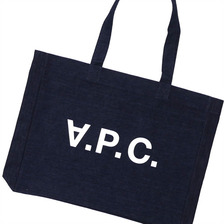 A.P.C. V.P.C. SHOPPING BAG M INDIGO画像